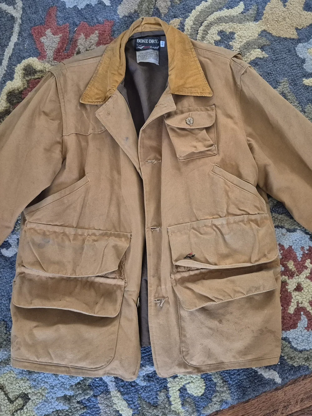 RedHead Brown Canvas Field Jacket with Corduroy Collar
